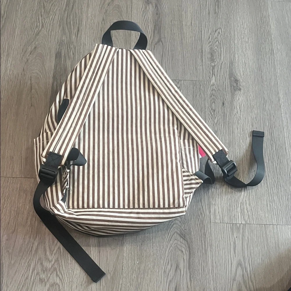 Black and White Striped Backpack from japan